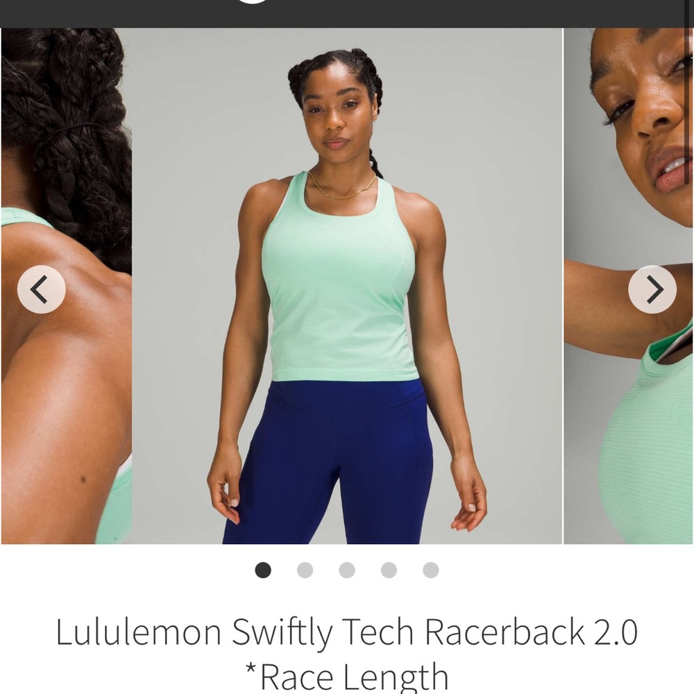 Lululemon Swiftly Tech Racerback 2.0 *Race Length
Wild Mint / Wild Mint